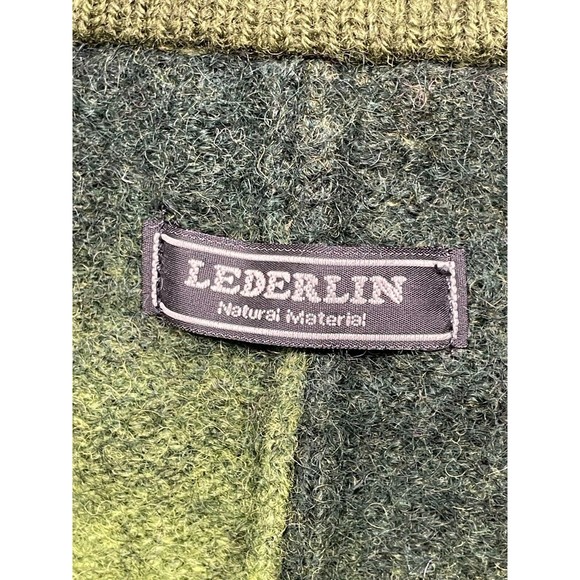 Lederlin Poncho Sweater Women One Size Green Cape Elfcore Fairycore Jumper - Picture 2 of 14